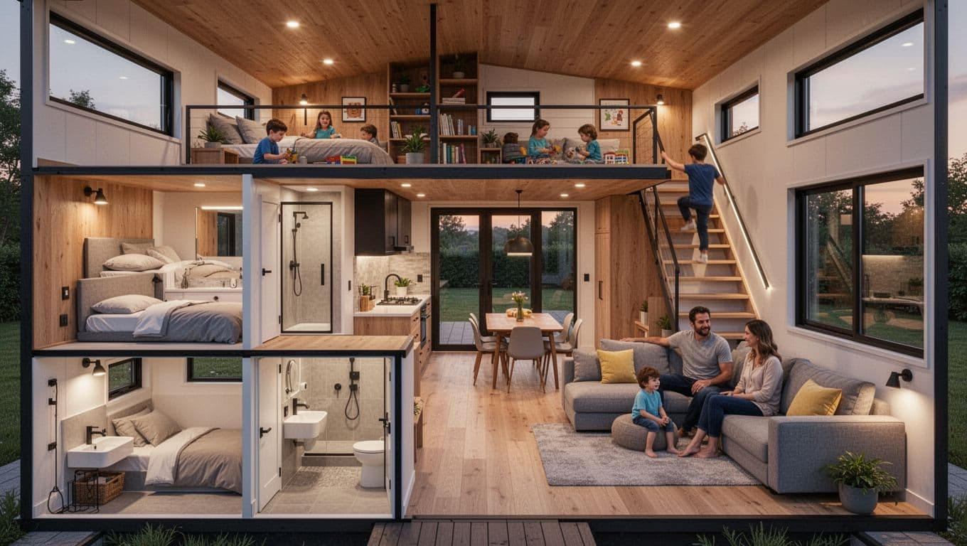 4 Bedroom Tiny House Plans - Tiny Home State