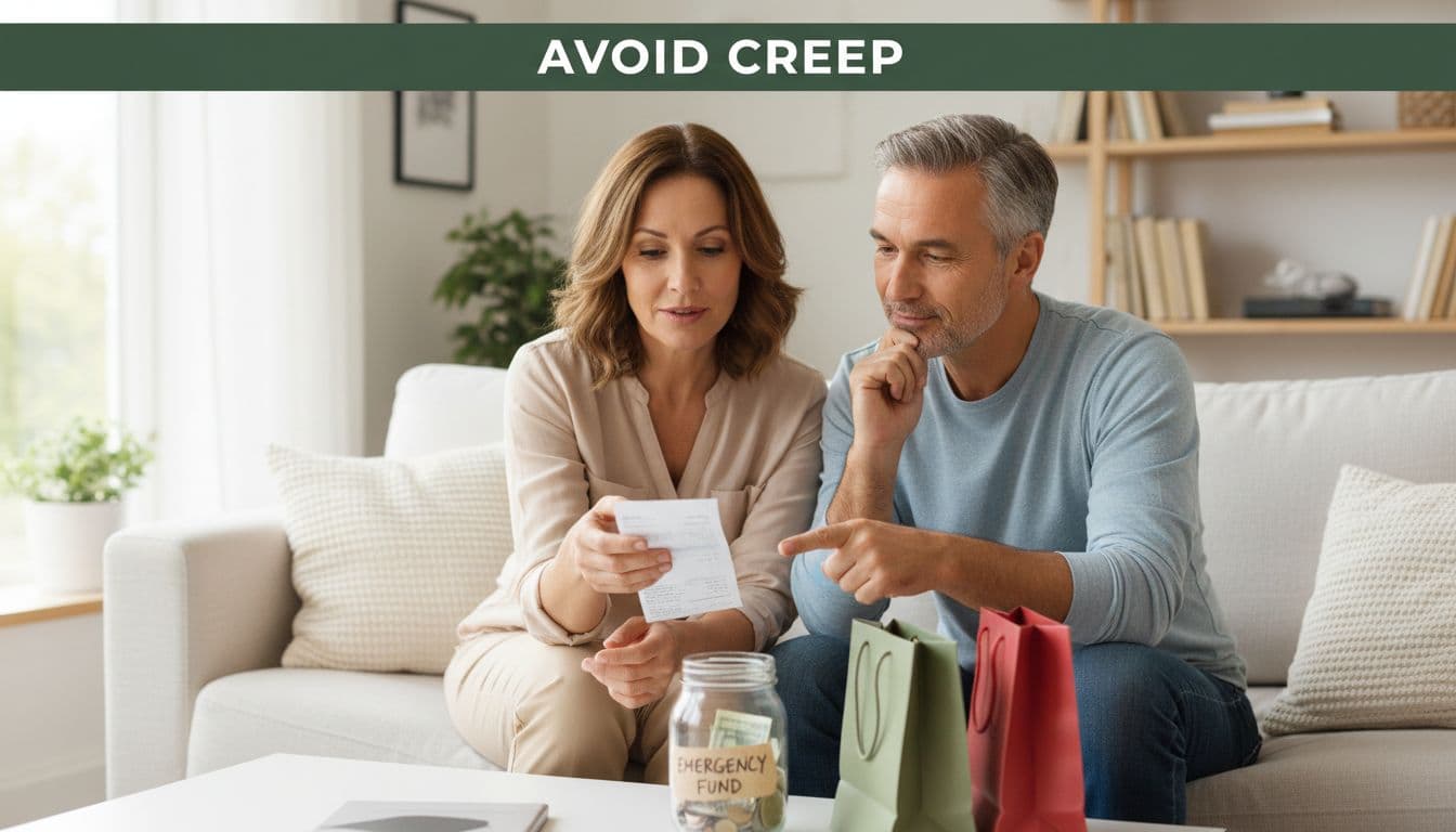 Couple allocating raise to savings.