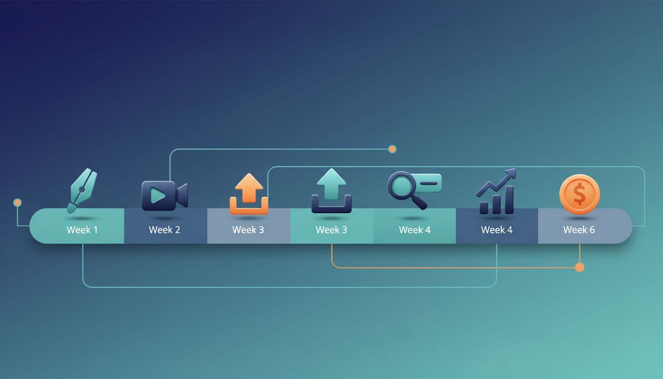 Six-week roadmap with milestones