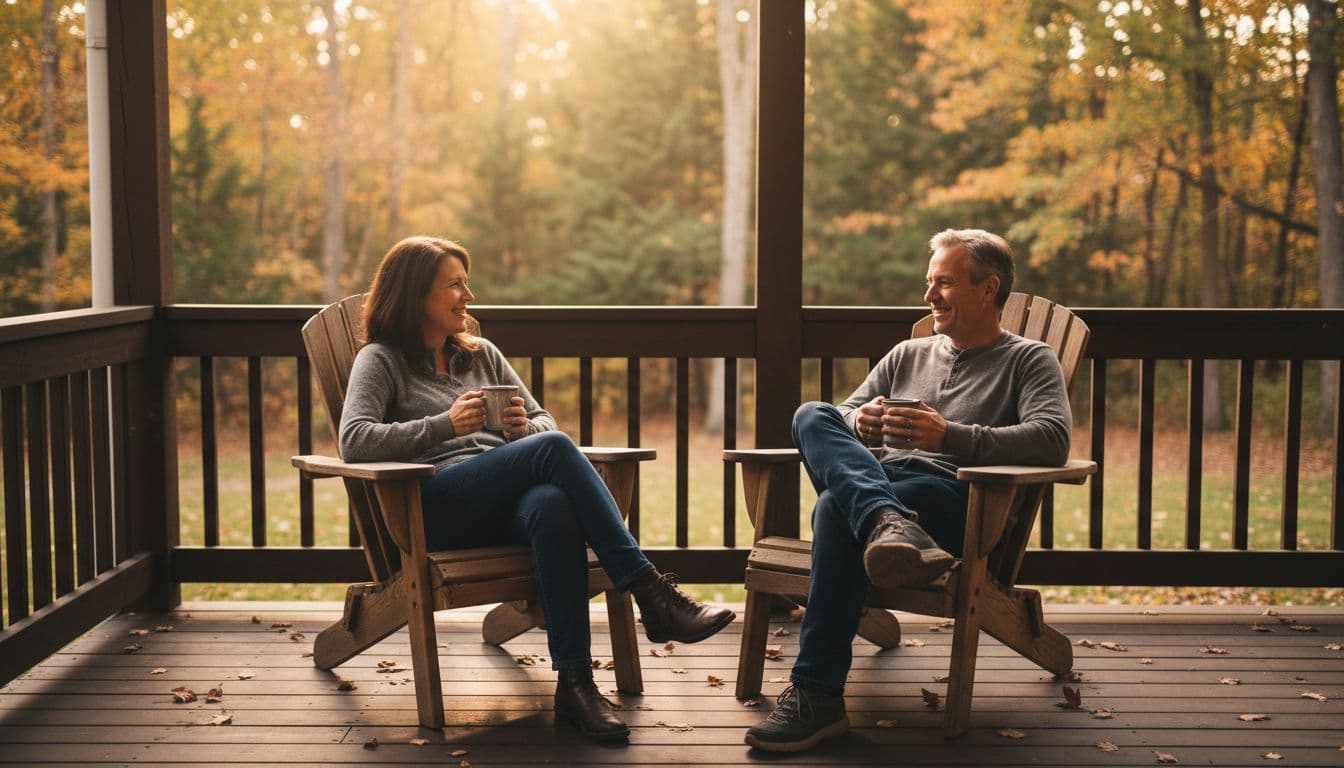 Neighbors discussing CBD vs melatonin and sleep routines, Calmly Rooted West Bloomfield MI.