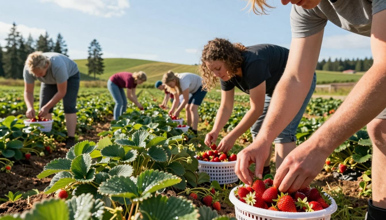 Strawberry Picking Visa Finland Alanteentila