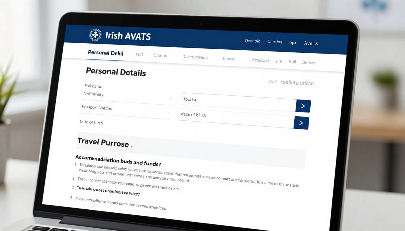 Irish visa application form