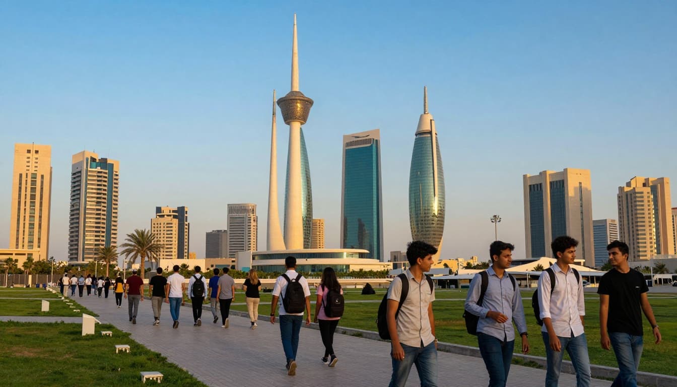 affordable study abroad programs kuwait towers