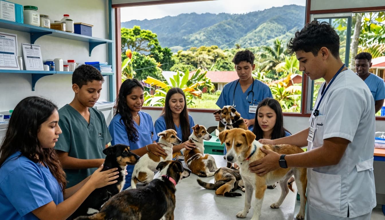 Pre-vet study abroad programs for college students