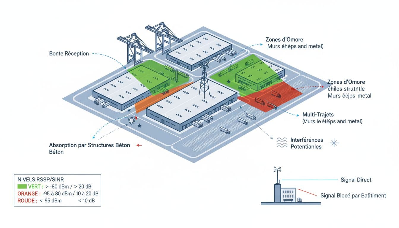 Couverture radio en usine et entrepôt