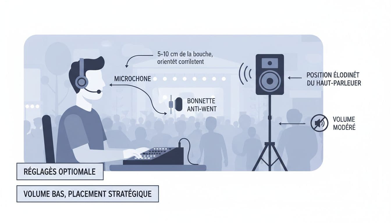 Réglages et placement optimaux du haut-parleur déporté en extérieur