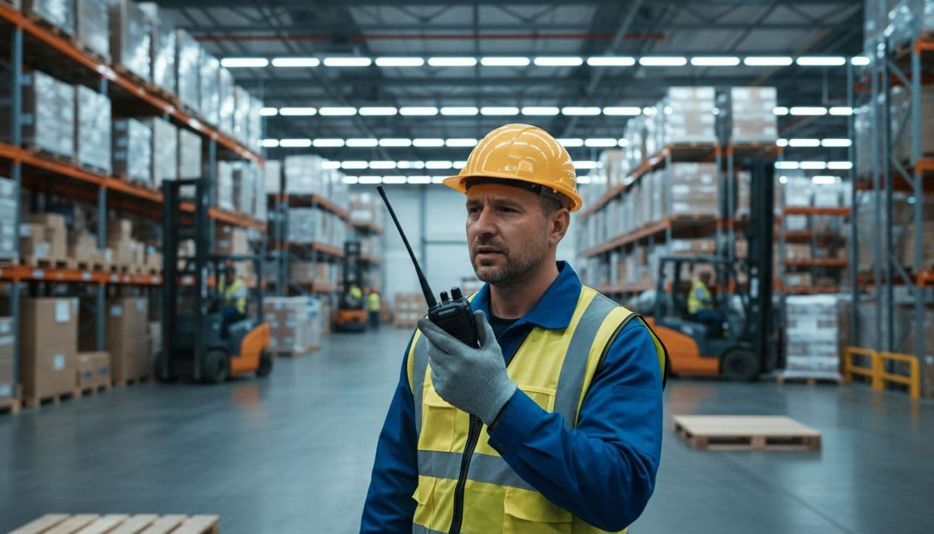 Opérateur logistique coordonnant au dépôt