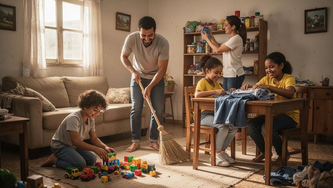 como organizar rotina familiar