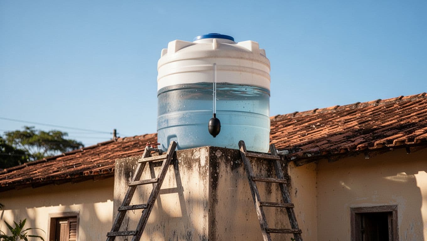 água sai fraca em casa