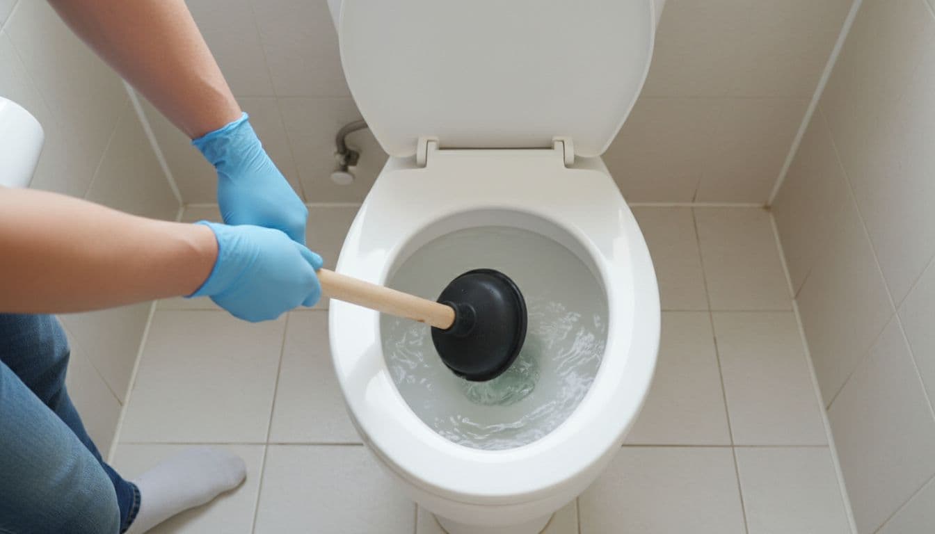 como desentupir vaso sanitário