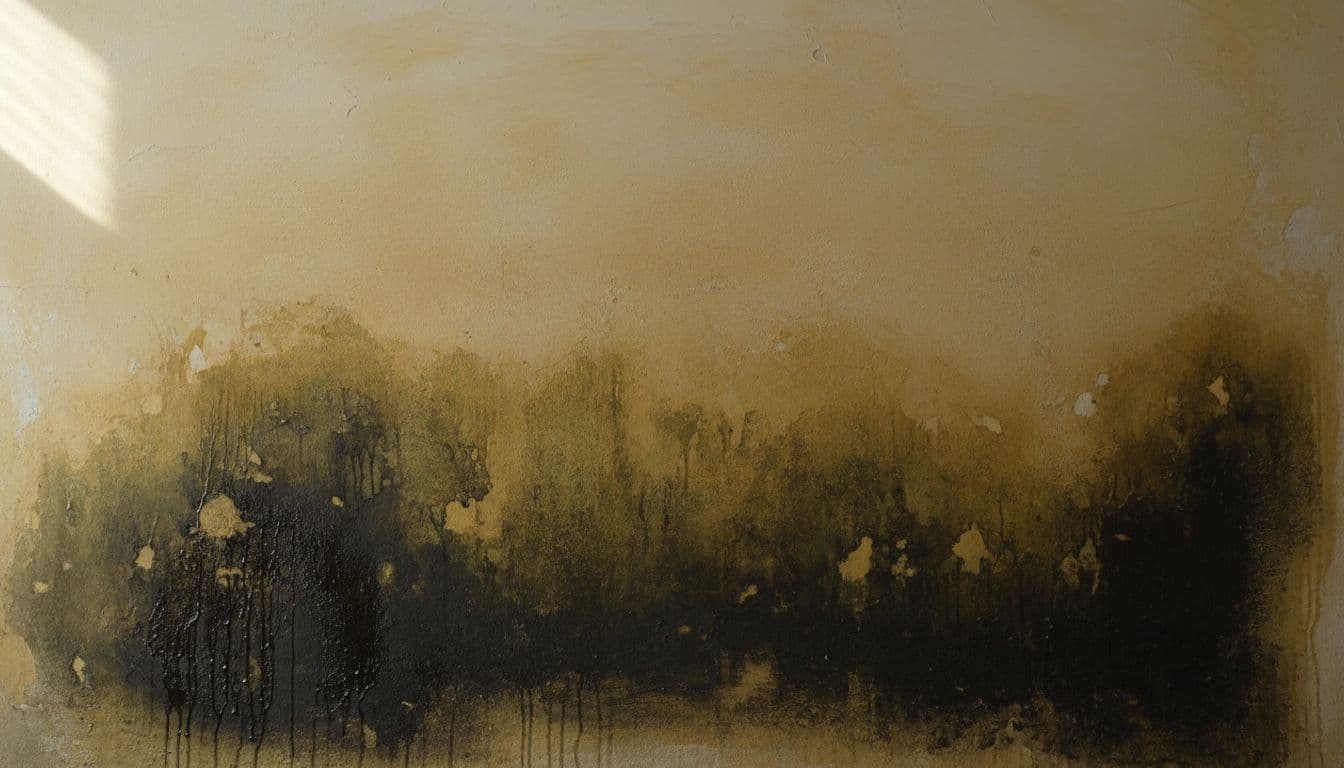 sinais de infiltração na parede