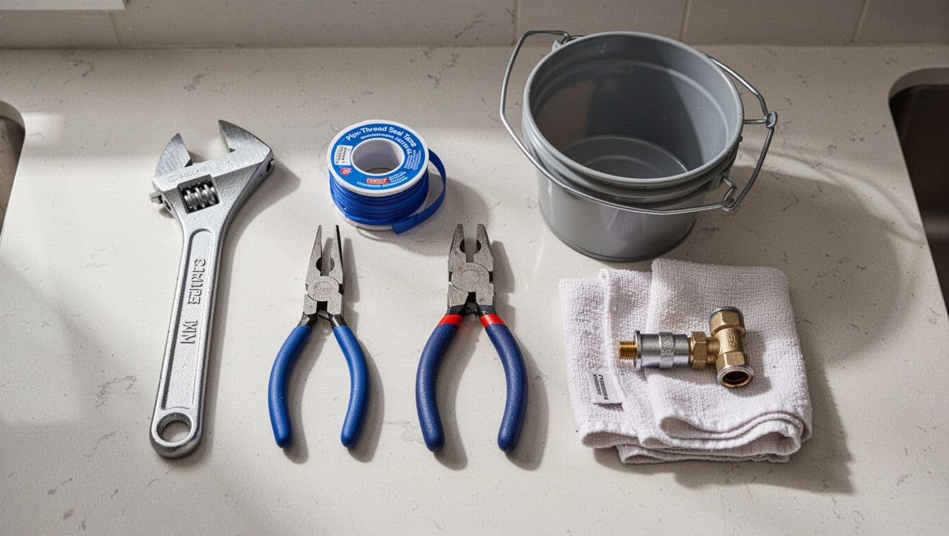 como trocar a torneira da cozinha
