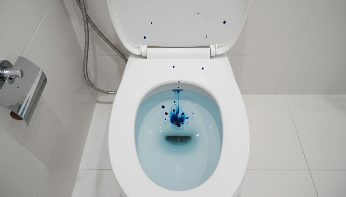 como saber se o vaso sanitário está vazando