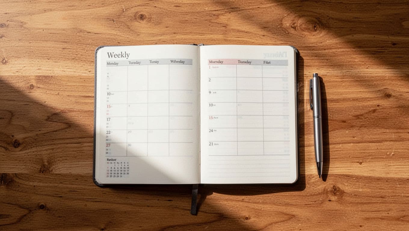como eu mantenho tudo organizado no dia a dia