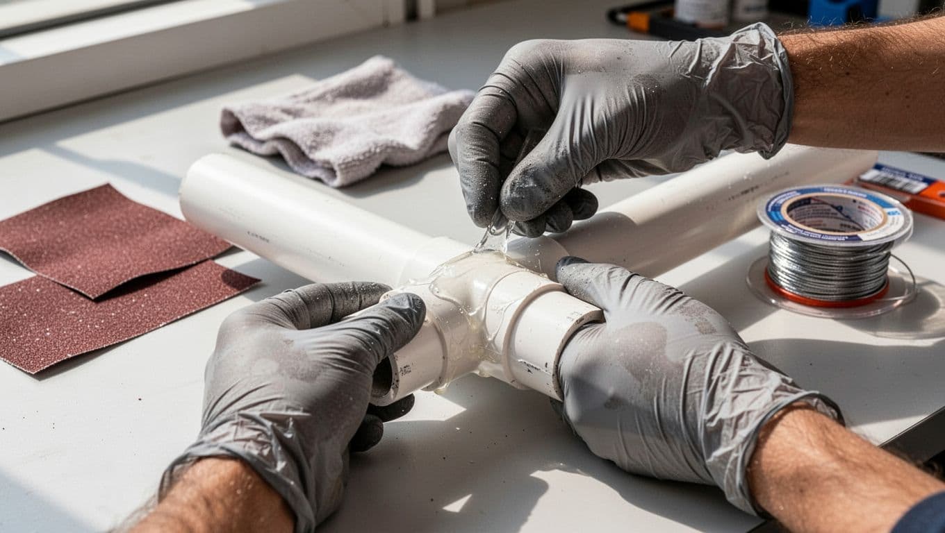 vedar vazamento em cano PVC