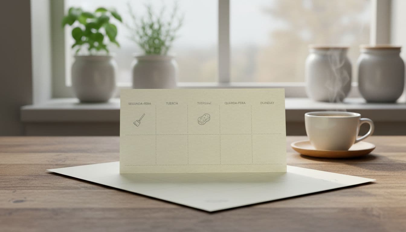 rotina semanal de limpeza