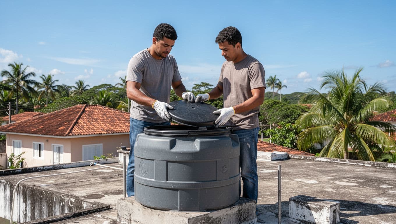 limpeza de caixa d'água