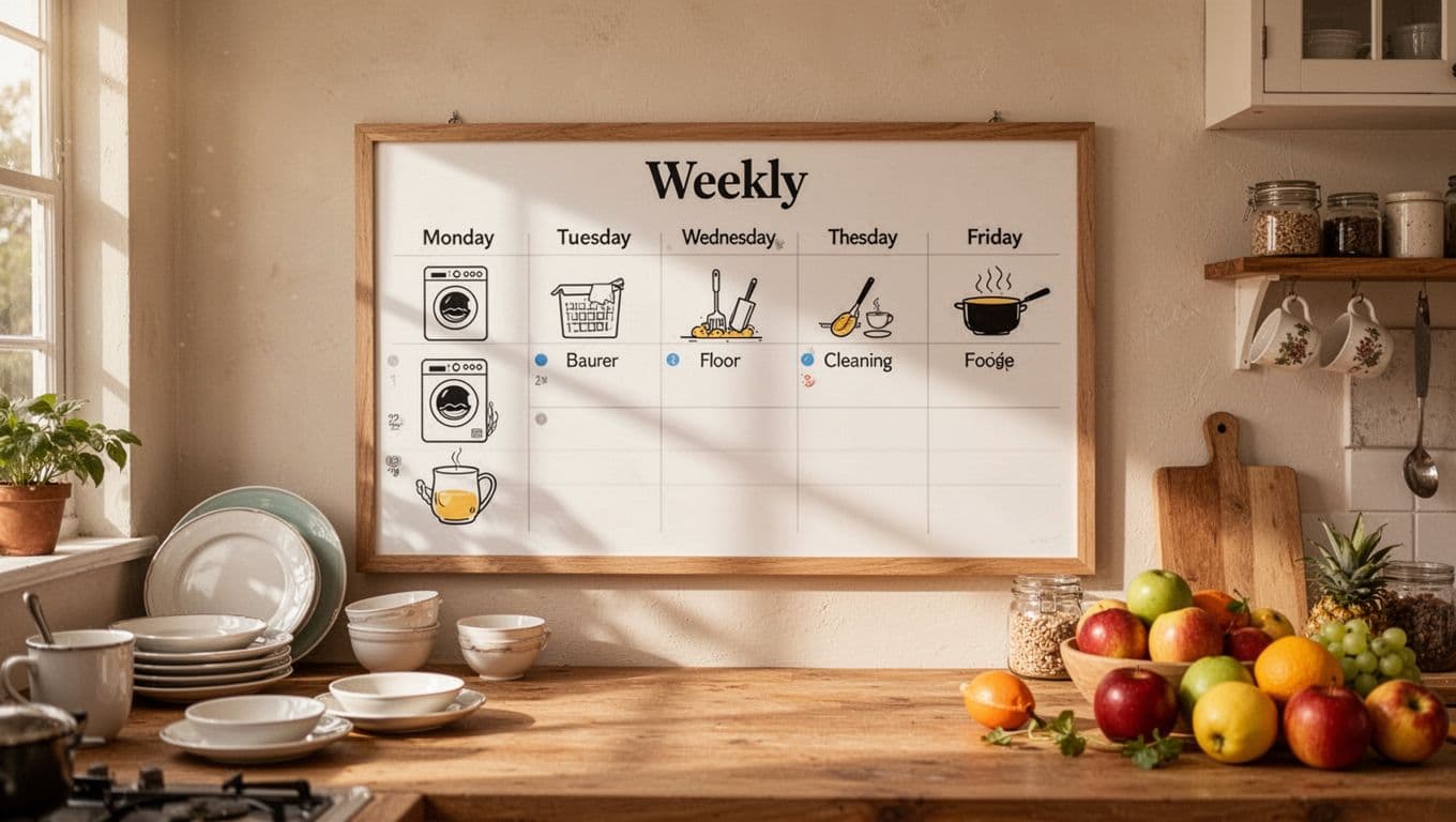 organização de tarefas domésticas