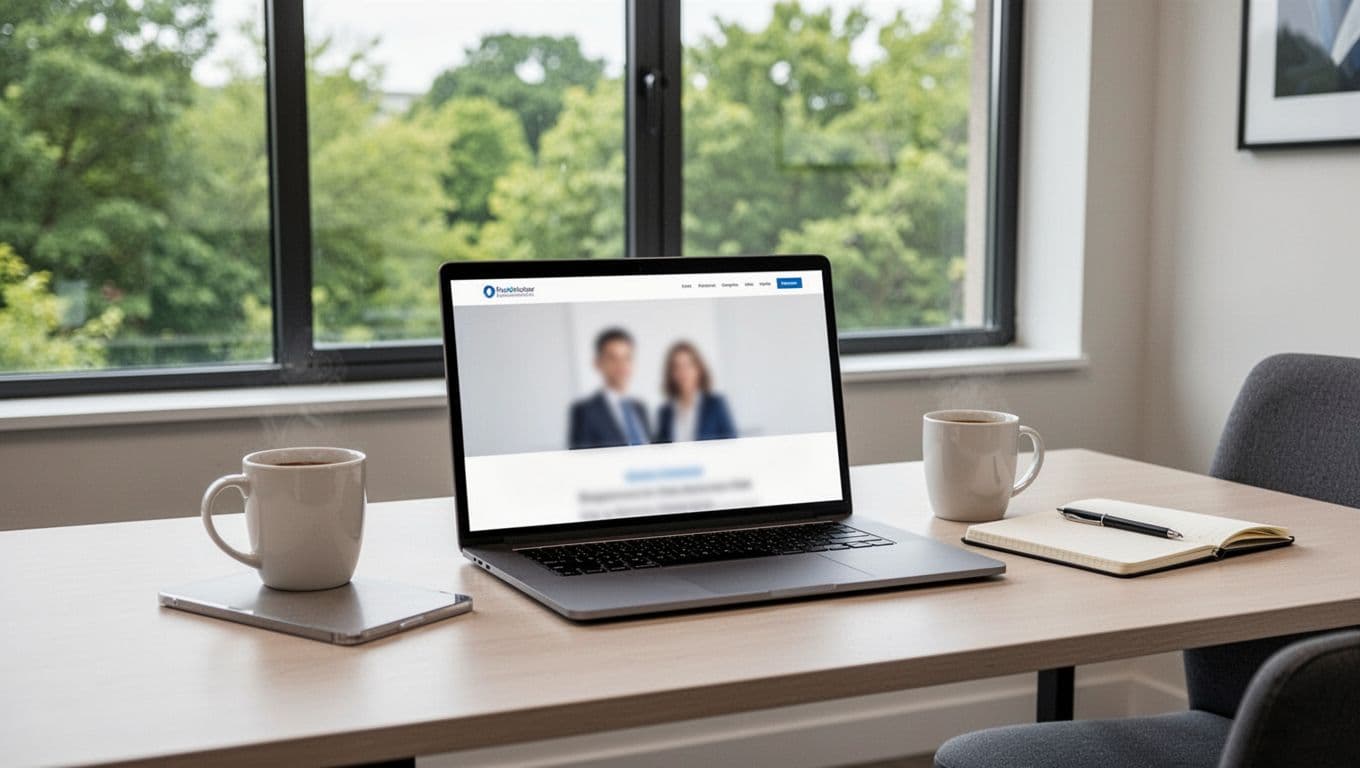 Clean modern desk in a psychologist