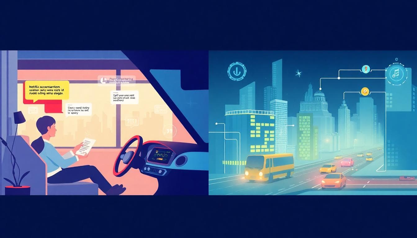 Split illustration comparing narrow AI tools with a versatile AGI handling multiple tasks across domains. Image created with AI.