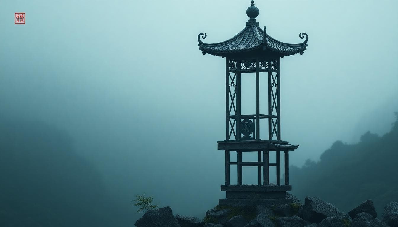 一個年輕人站在懸崖邊,雙手被無形的繩索束縛,表情顯示內心掙扎和渴望自由,背景是廣闊的星空下月亮發光,射手座的弓箭符號浮現,周圍有開放的草原和遠山,傳達情感敏感和自由受限的感覺。