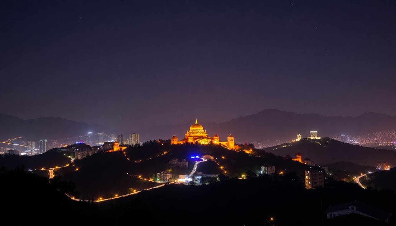 一位堅定的登山者在陡峭的岩壁上攀登,背景是高聳的山峰和雲霧繚繞的天空,象徵摩羯座的野心與紀律。圖像由AI生成。