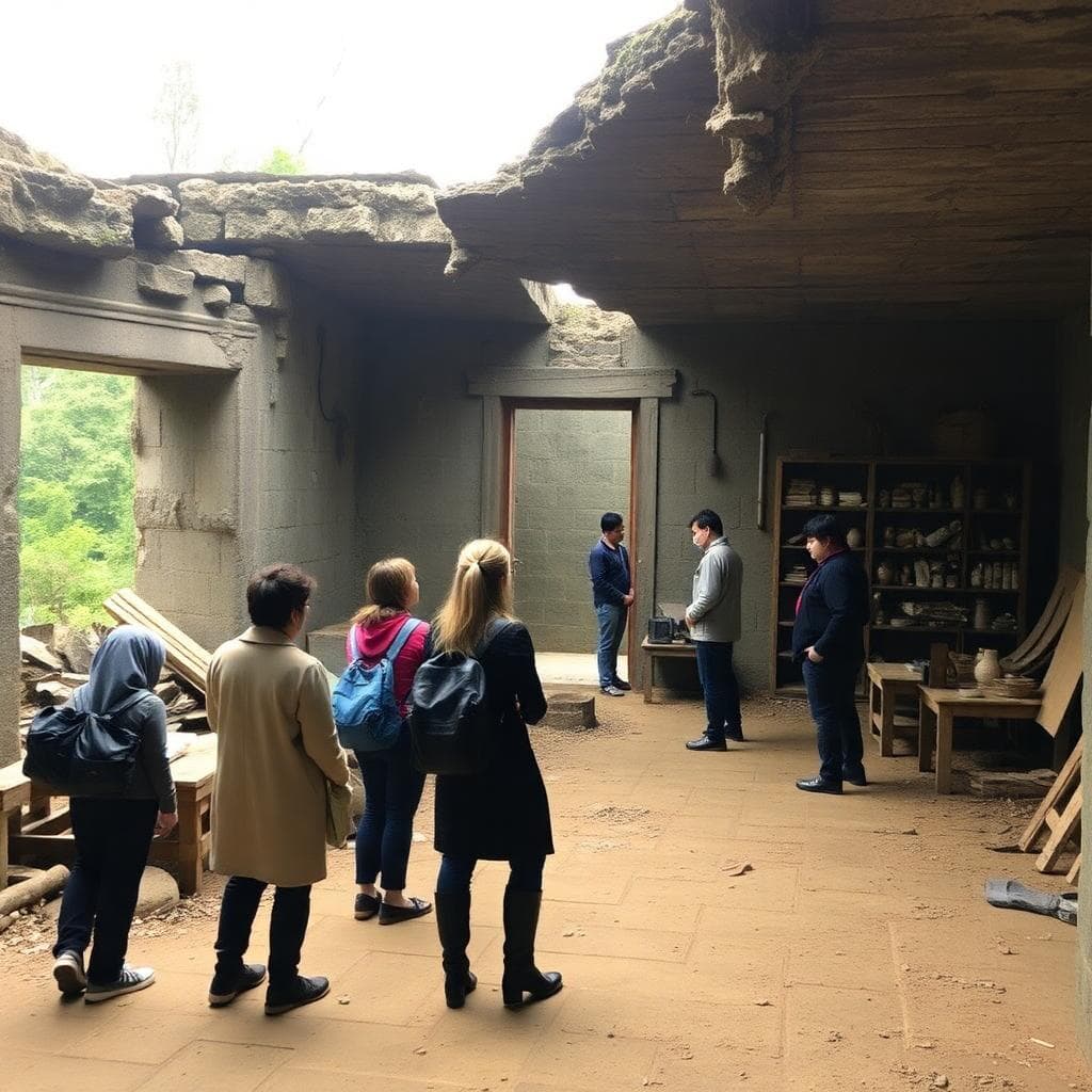 不帶走物件的倫理示意圖,AI生成。