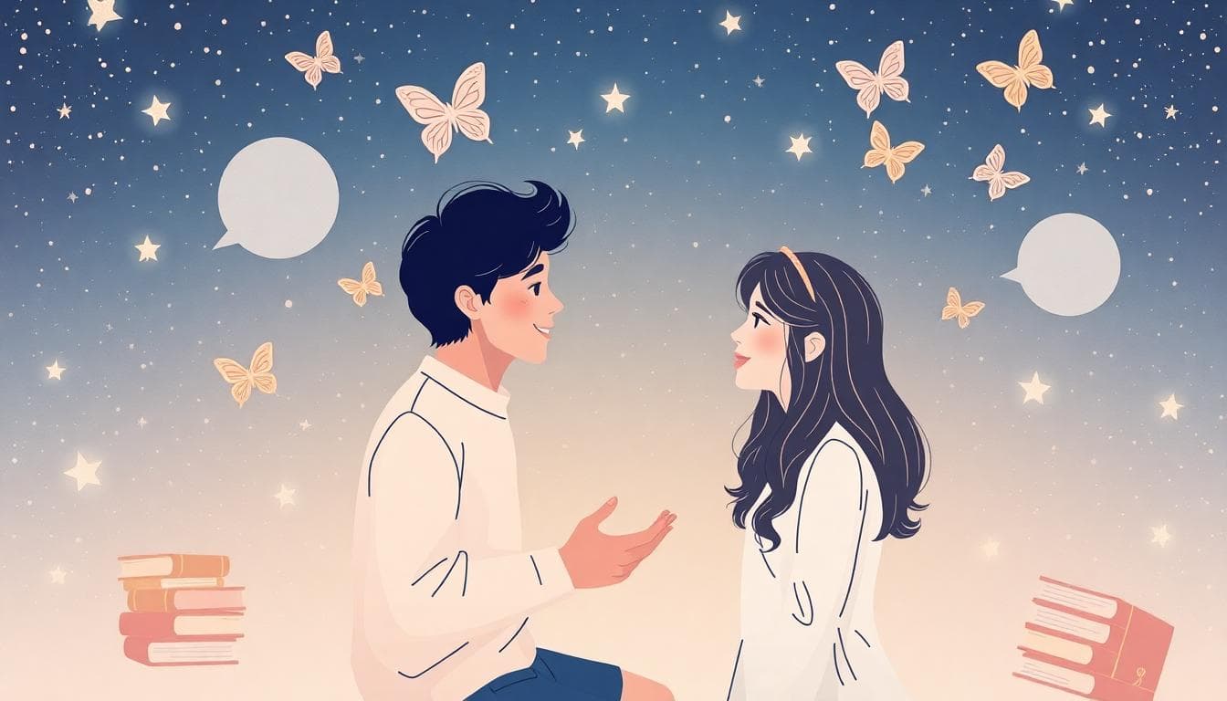 月亮雙子座的情感動力插畫