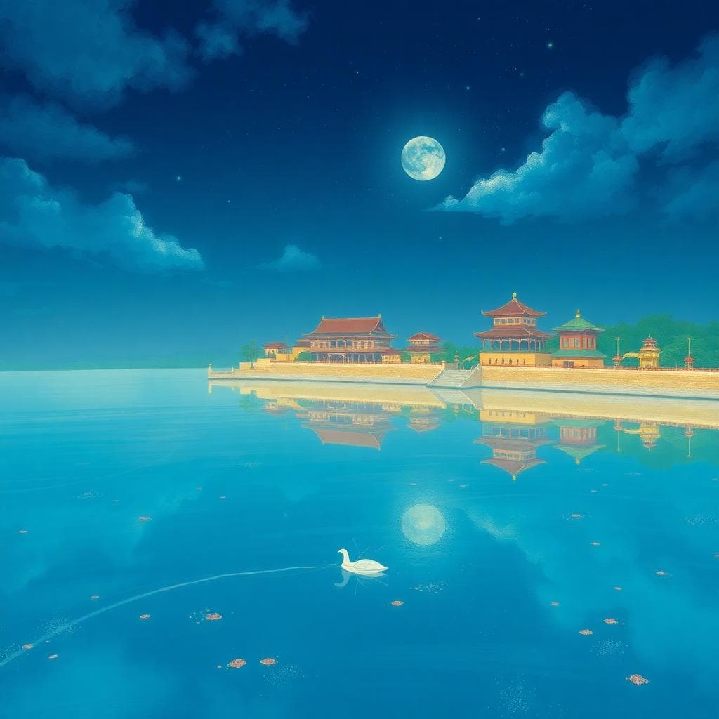 AI 生成影像：被眾人欣賞的獅子座