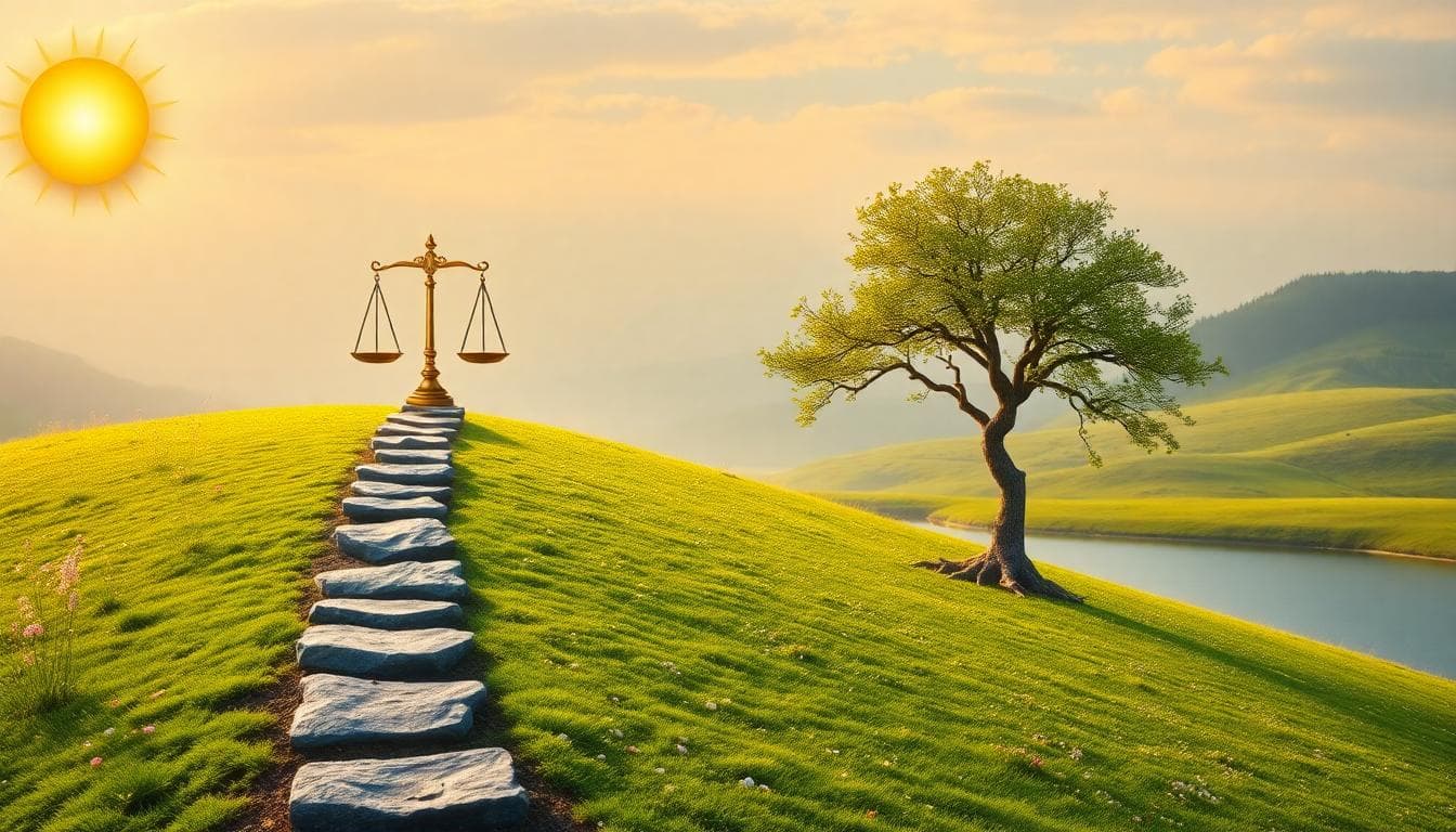 視覺引導:從太陽天秤到長期自信養成的路徑,AI 生成