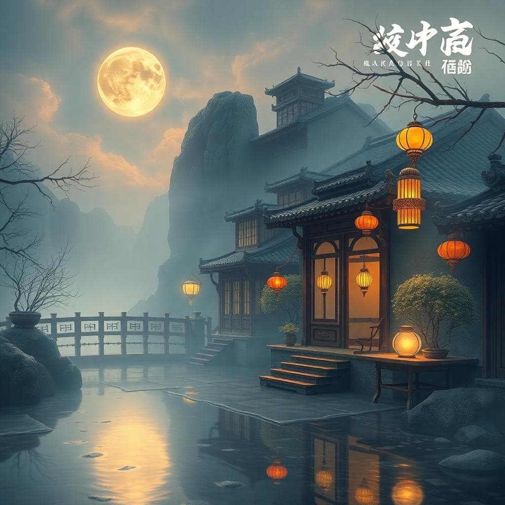 A peaceful living room during a family meeting, Libra parents and children around a table, equal participation and harmonious dialogue.