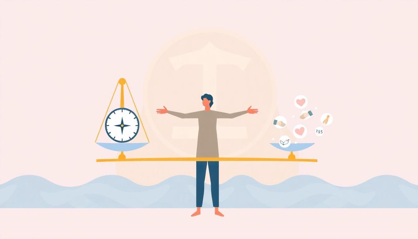 天秤座健康邊界的平衡圖