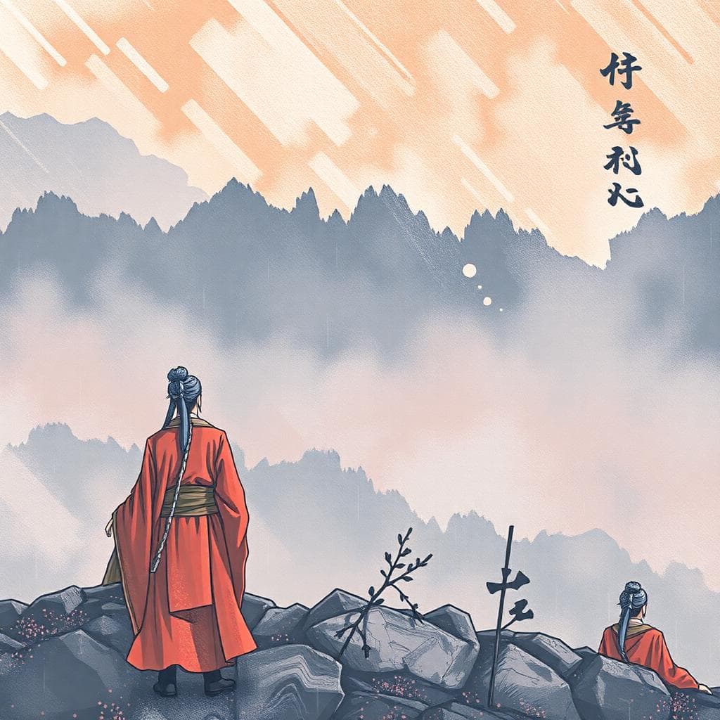 月亮摩羯座情緒與安全感正向建立,AI 圖像示意