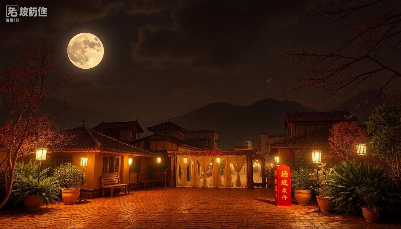 穩定與安定感的月夜場景