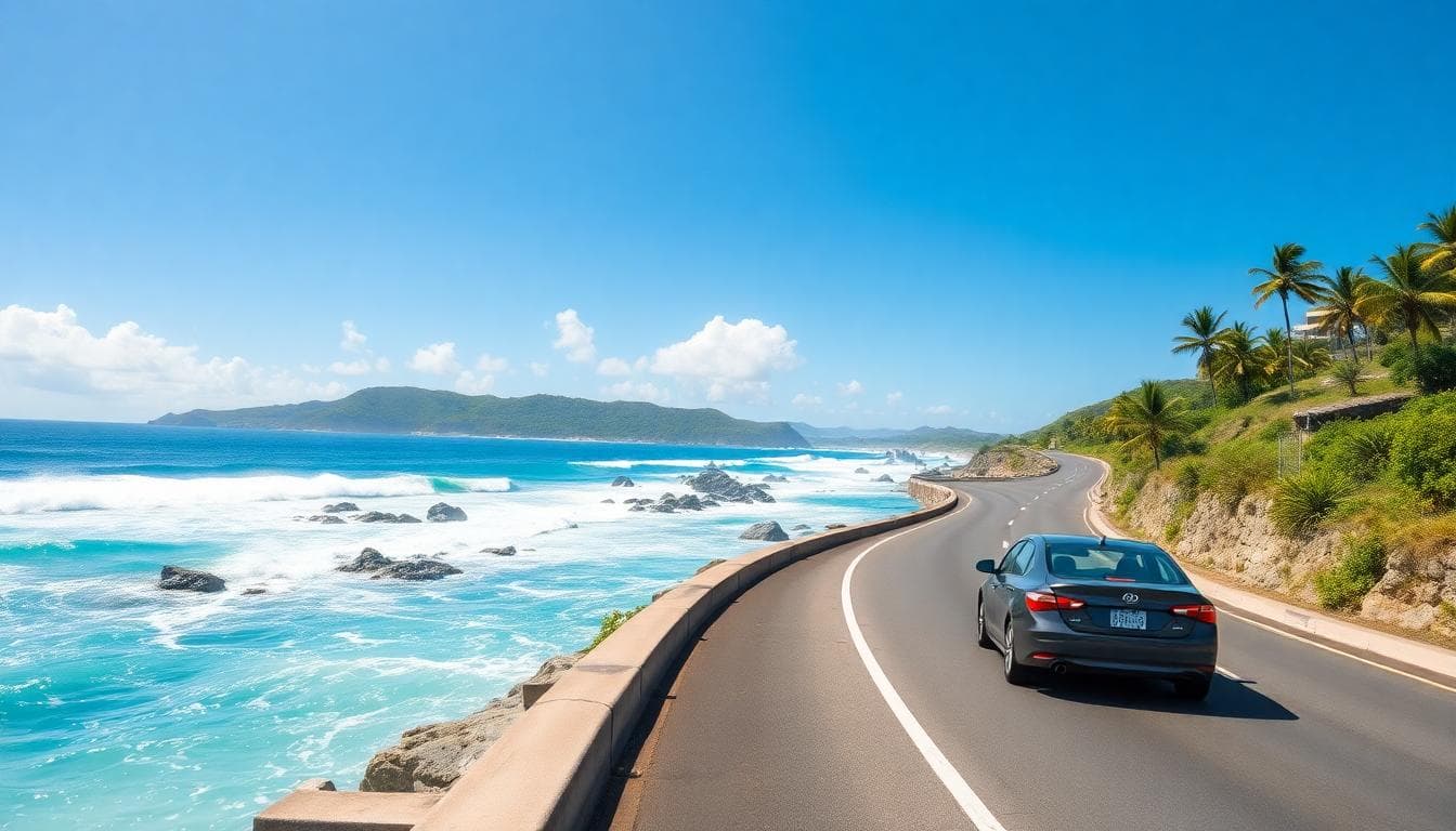 Okinawa Route 58 coastal highway scenery