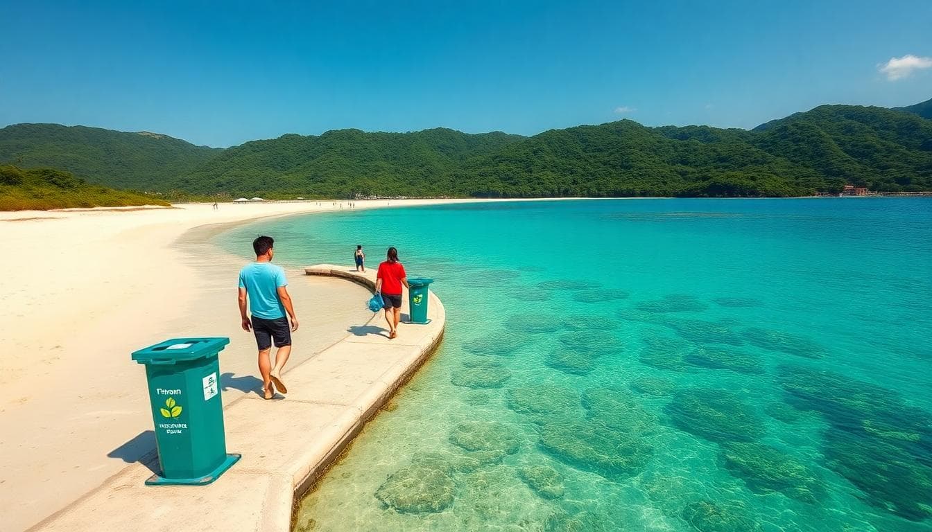 和平而負責的海島旅遊場景
