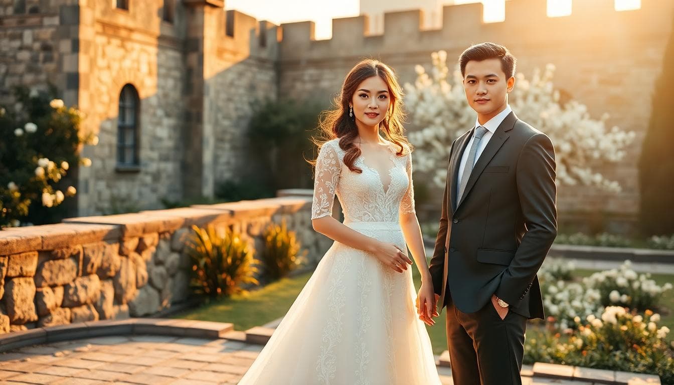 城堡風格拍攝示意圖