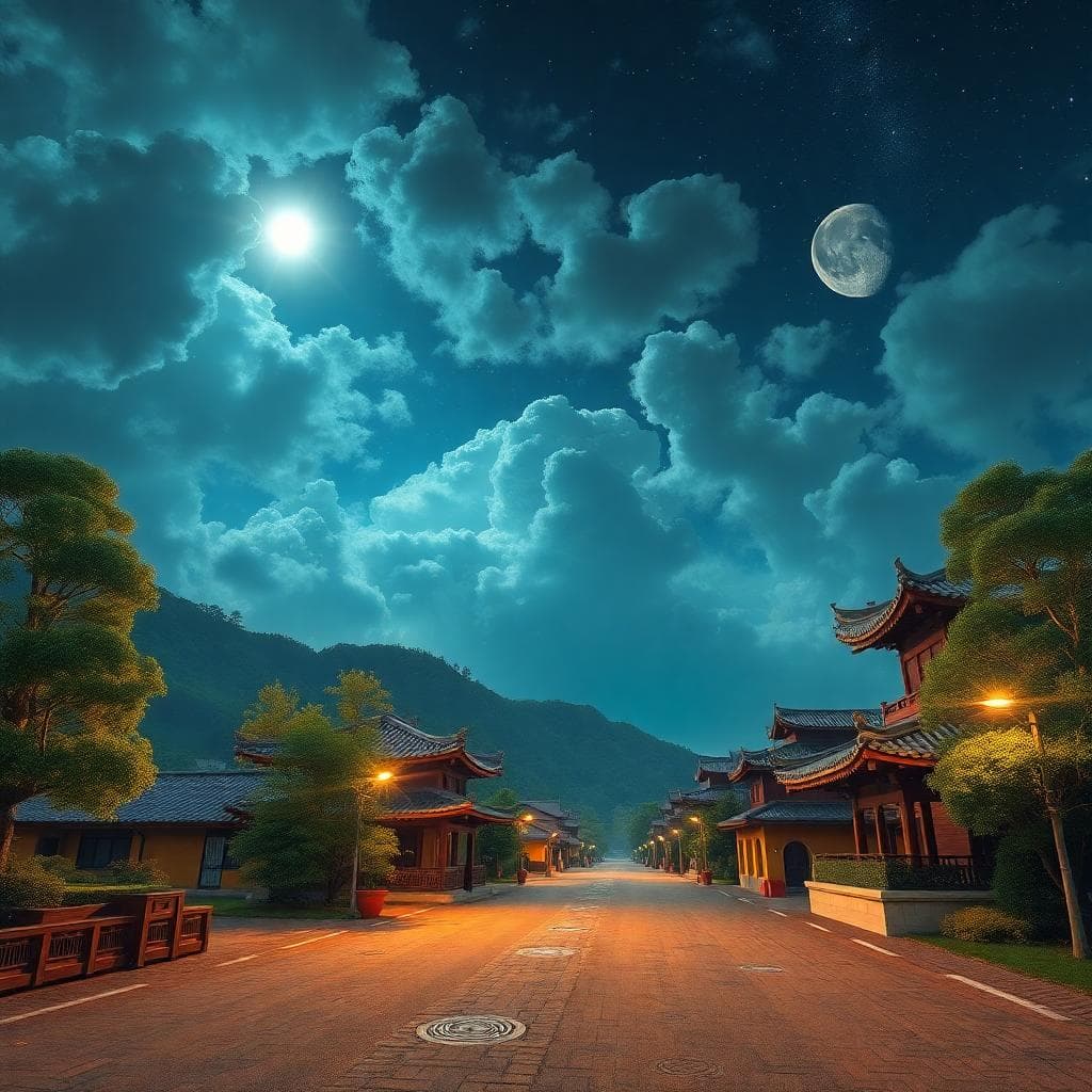 一對雙魚座戀人手牽手在夜晚的公園裡散步,背景有閃爍的星星和柔和的月光,氛圍溫馨浪漫,他們臉上帶著微笑,強調情感連結和驚喜時刻,風格寫實溫暖,無文字。