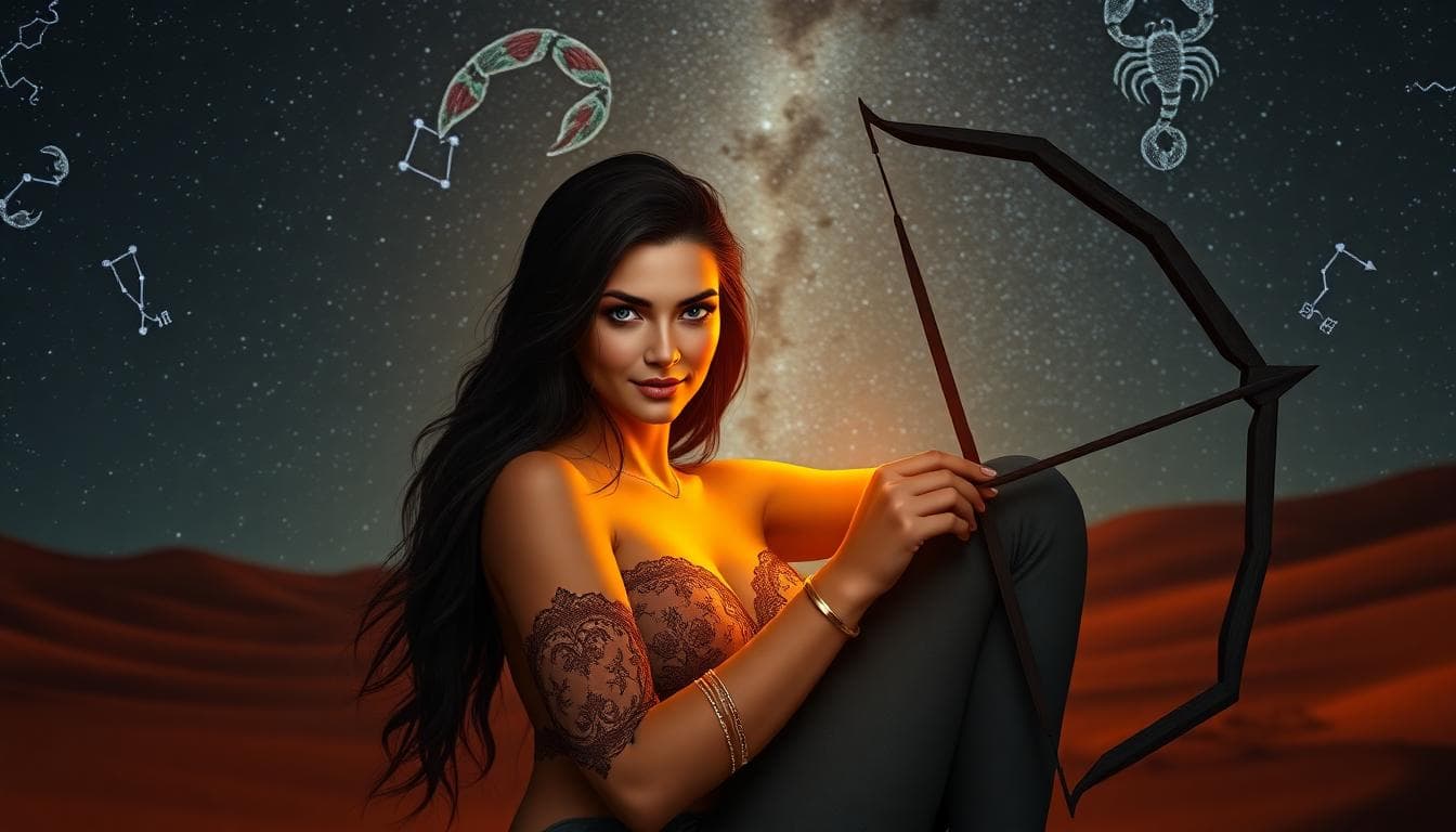 天蠍座與射手座的親密火花，象徵信任與探索