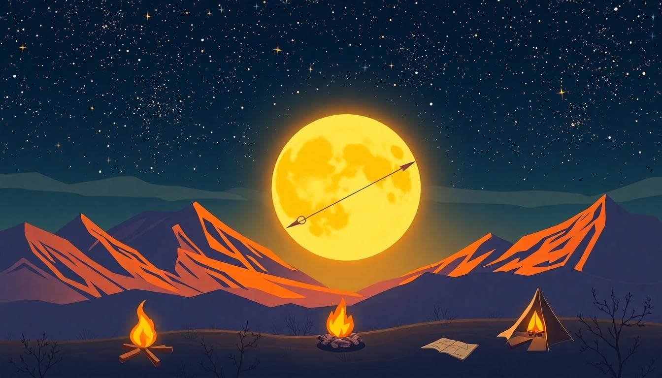 Sagittarius Moon illustration