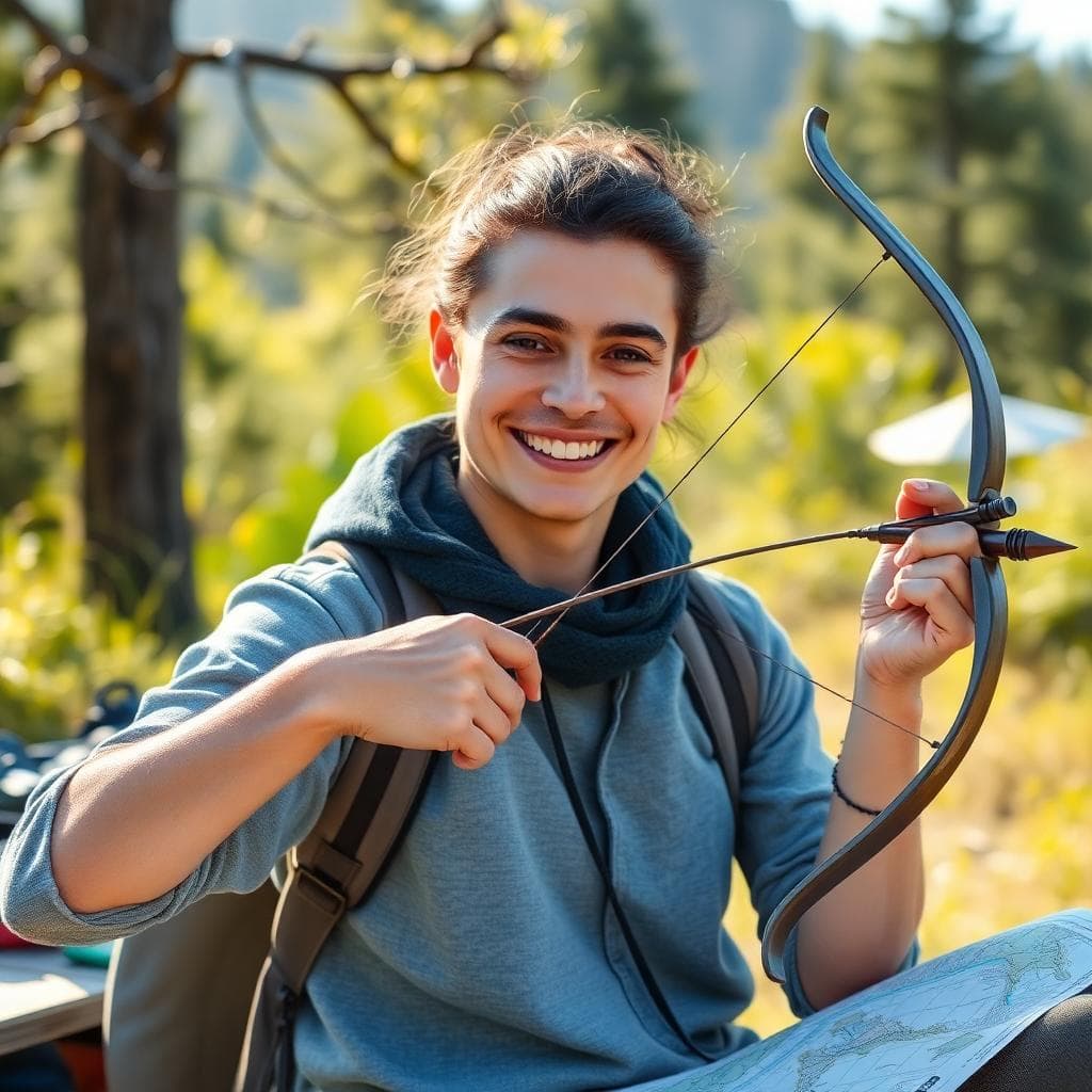 這裡展示上升射手座在日常中融合健康作息與探索精神的畫面，適合作為本段視覺導引