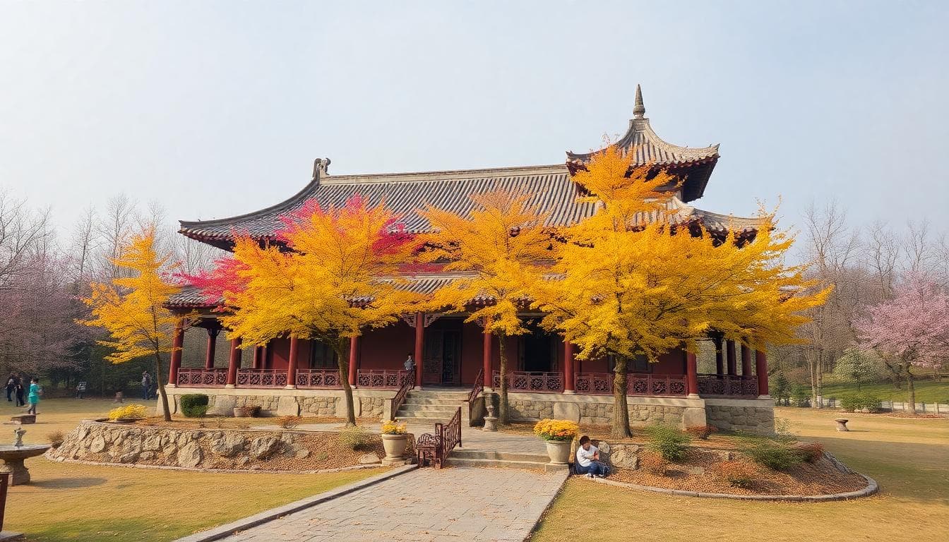 三坑自然生態公園寫實風格圖像