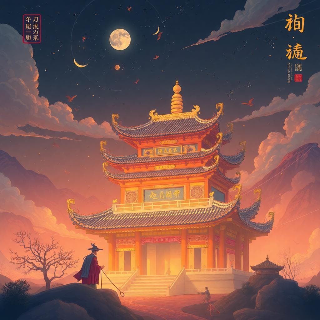 天蠍座與水瓶座的互補互動場景，深度與創新在星空下交匯，AI生成