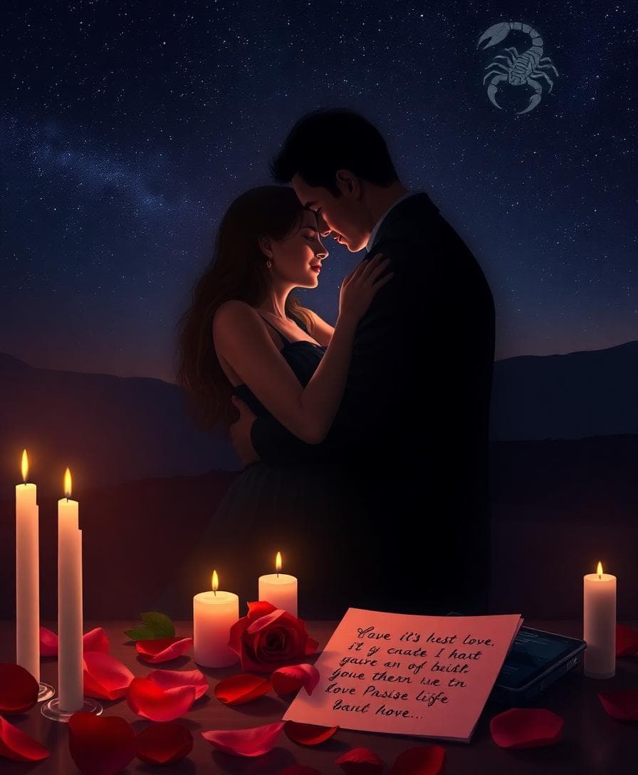 天蠍座深情浪漫圖像