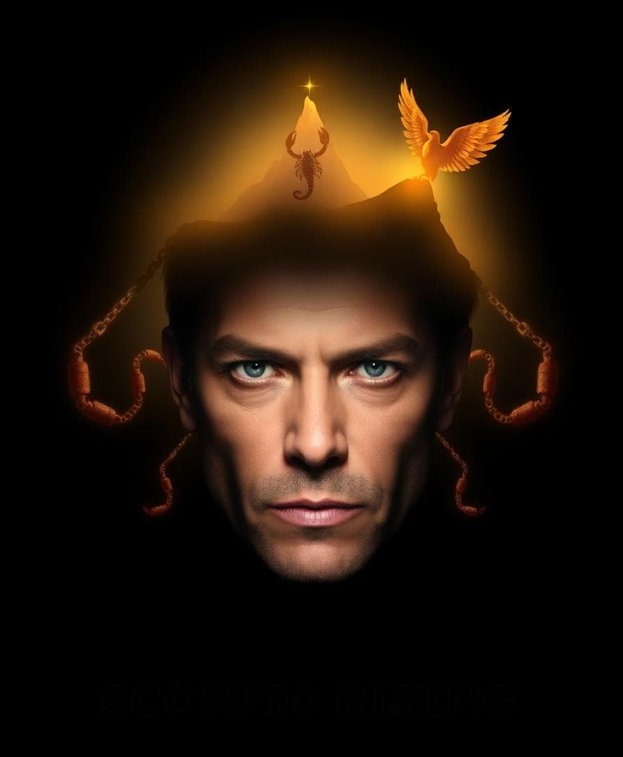 image portrait of Scorpio rising celebrity transitioning from challenge to peak