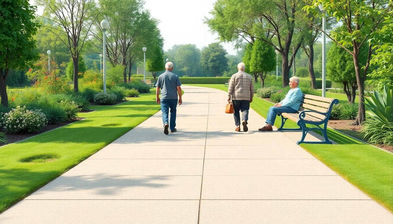 地面與休憩點示意