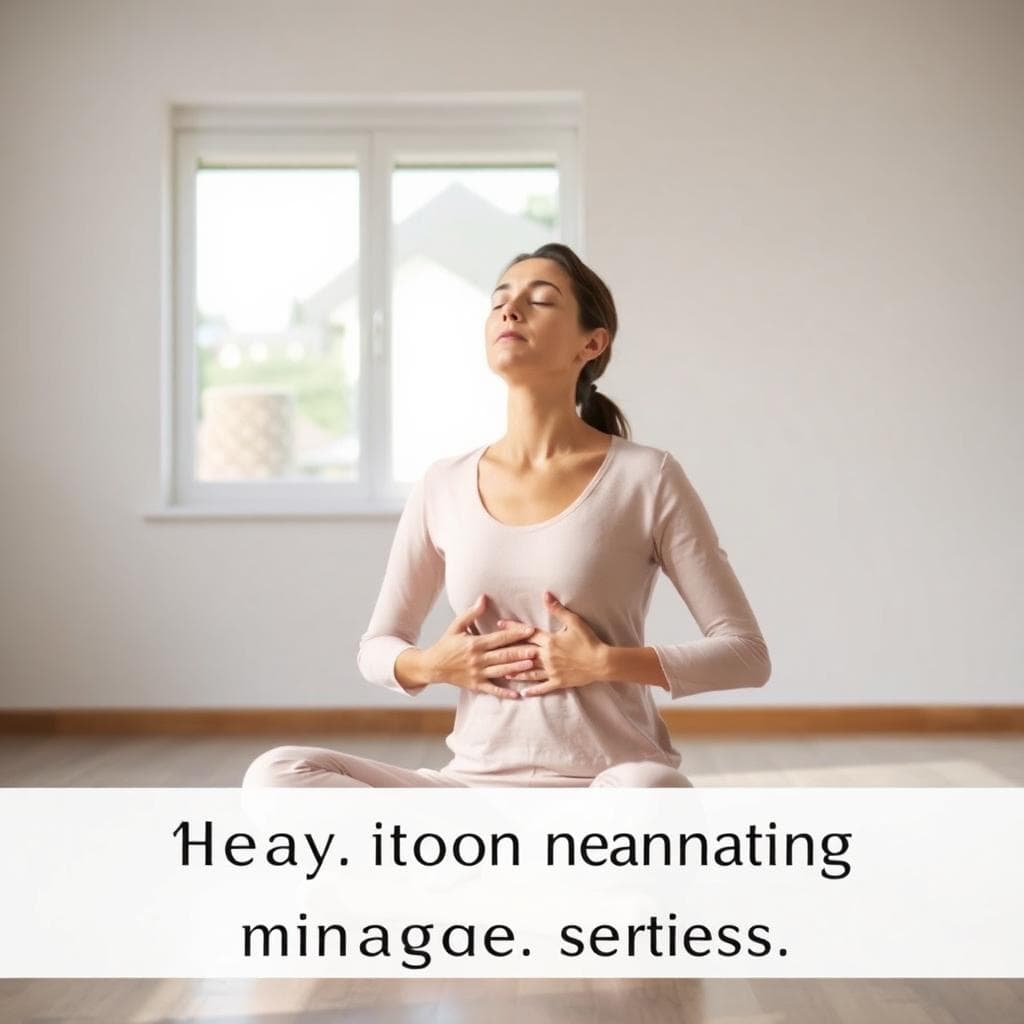 情緒穩定的短時練習，AI 圖像