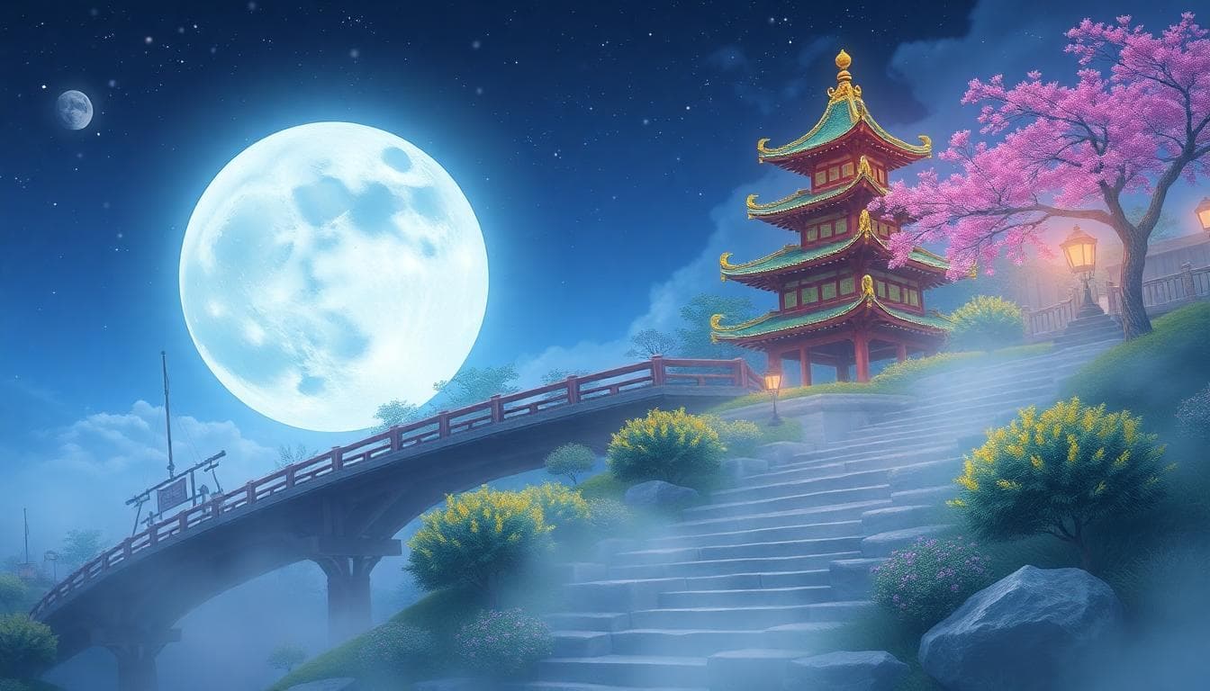 寧靜夜晚與穩定陰影的意象,象徵月亮摩羯對穩定與壓力來源的平衡參照