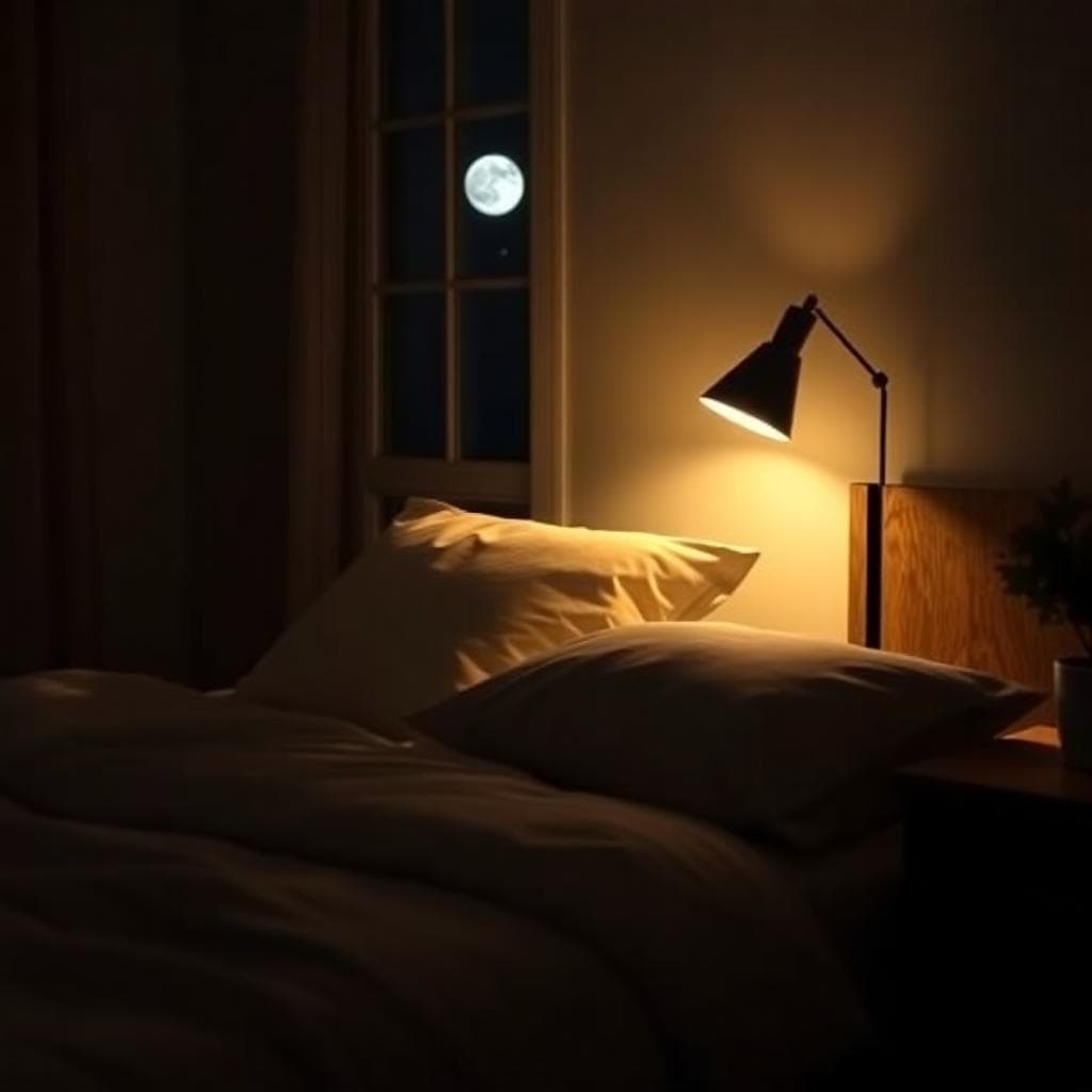 Serene bedroom AI image