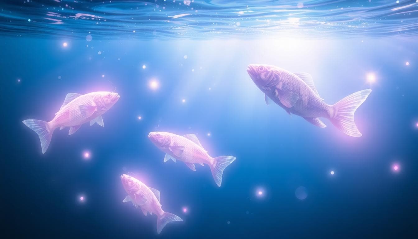 A serene underwater scene representing Pisces rising essence